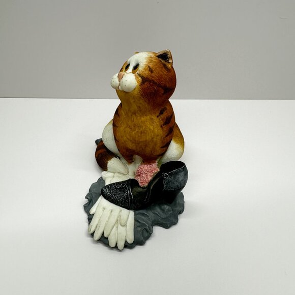 Vtg Comic Curious Cats Orange Ginger Cat Fancy Shoes Heels Lady Dance - Picture 2 of 7